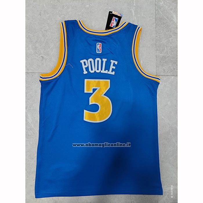 Maglia Golden State Warriors Jordan Poole #3 Classic 2022-23 Blu